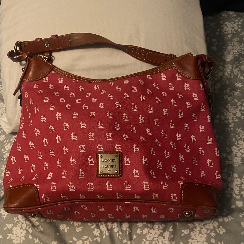 Dooney & Bourke Red and White Logo Bag St. Louis Cardinals limited edition.